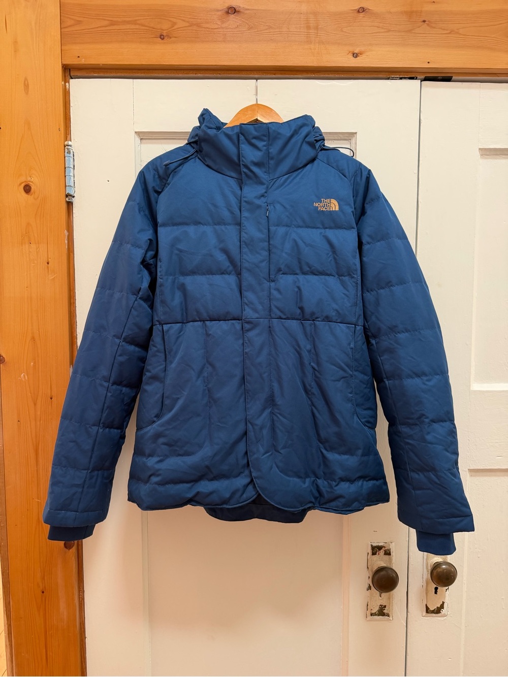 The North Face Women's Navy Blue Quilted Down Puffer Jacket